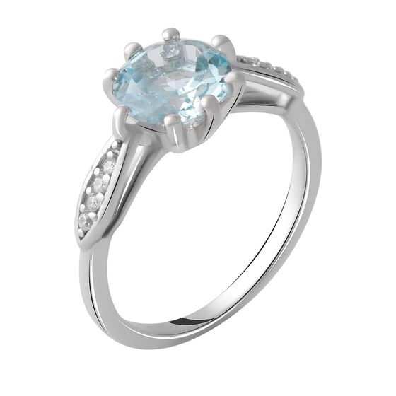 Серебряное кольцо с топазом 2.321ct