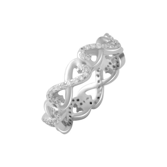 Серебряное кольцо с фианитами