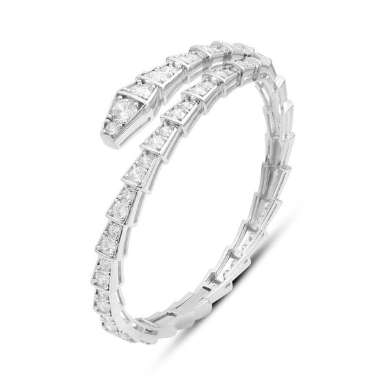 Серебряный браслет с фианитами