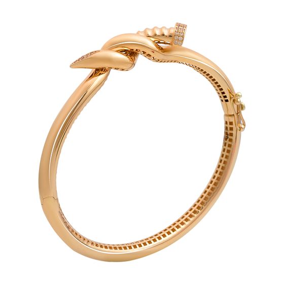 Золотой браслет с фианитами 0.29ct