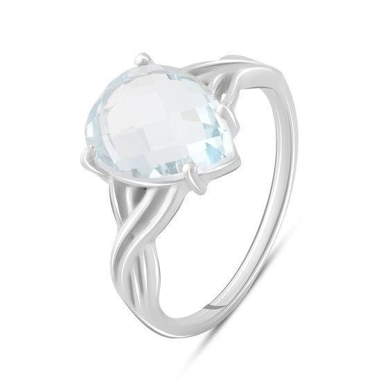 Серебряное кольцо с топазом 8.094ct