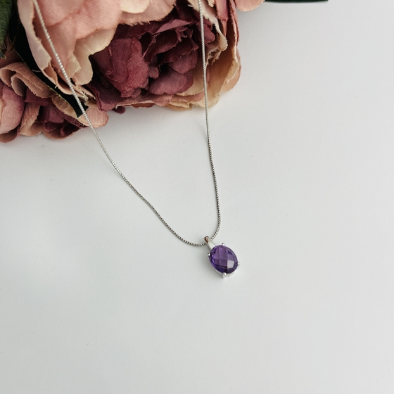 Серебряная подвеска с александритом 3.27ct