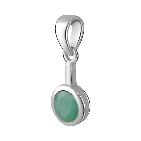 Серебряная подвеска с изумрудом 0.817ct