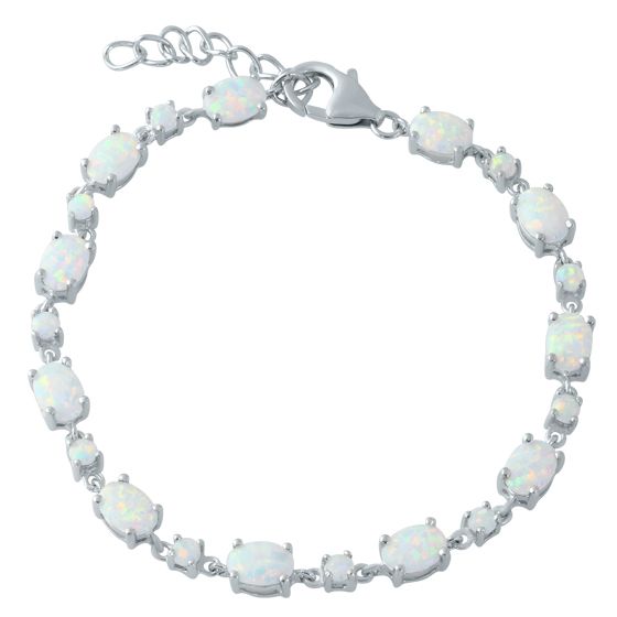 Серебряный браслет с опалом 3.042ct