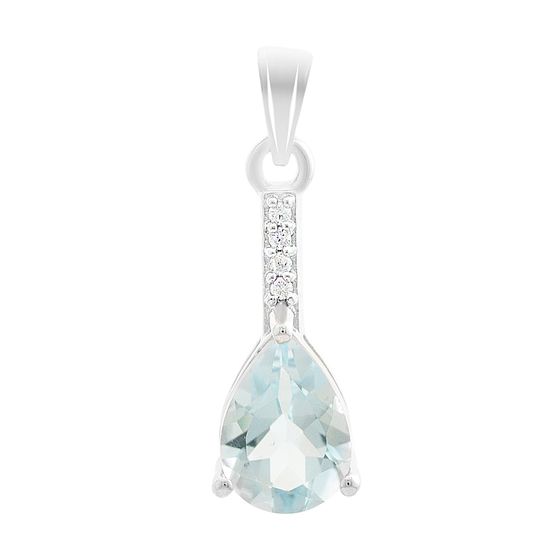 Серебряная подвеска с топазом 2.385ct