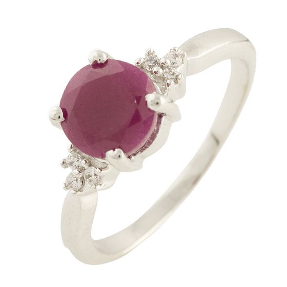 Серебряное кольцо с рубином 1.863ct