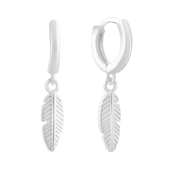 Серебряные серьги без камней