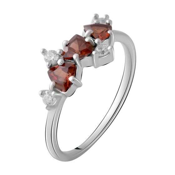 Серебряное кольцо с гранатом 1.025ct