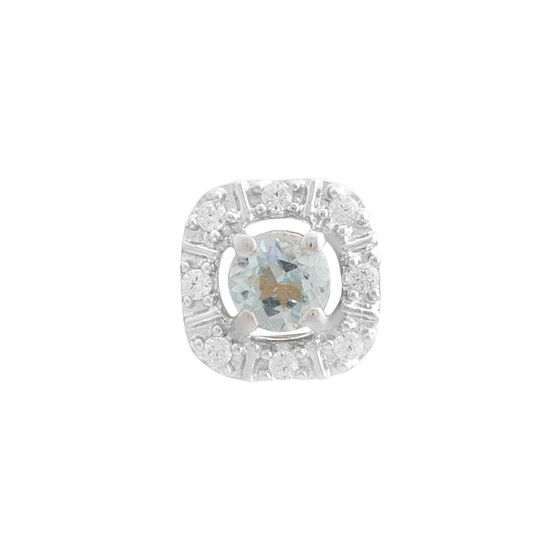 Серебряная подвеска с топазом 0.405ct
