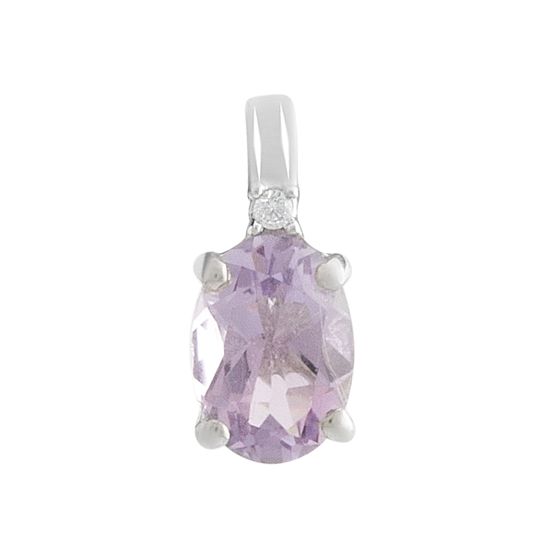 Серебряная подвеска с аметистом 0.69ct