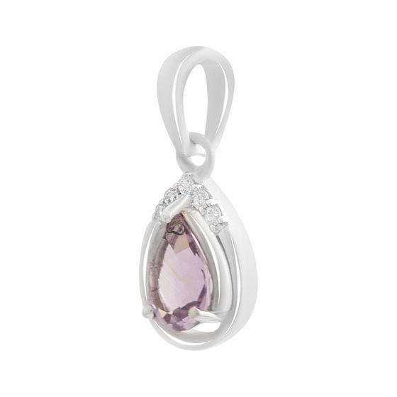 Серебряная подвеска с аметистом 0.688ct