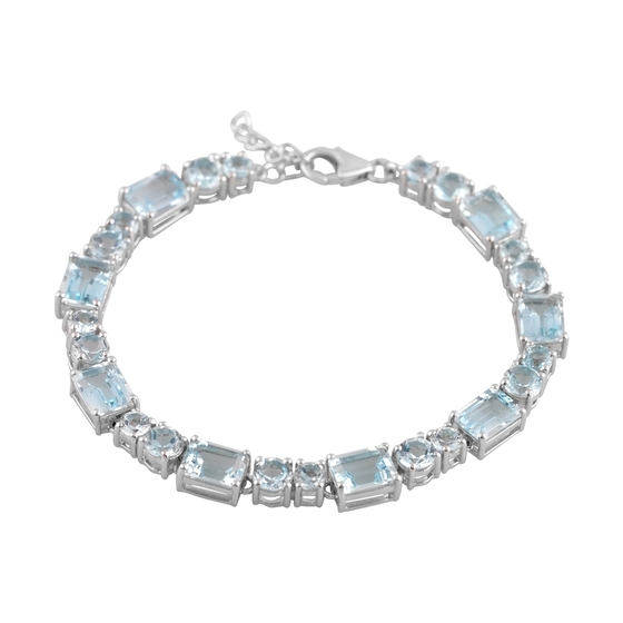Серебряный браслет с топазом 24.78ct