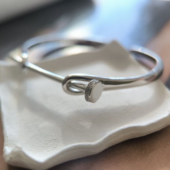 Серебряный браслет с фианитами