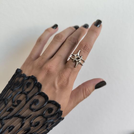 Серебряное кольцо без камней