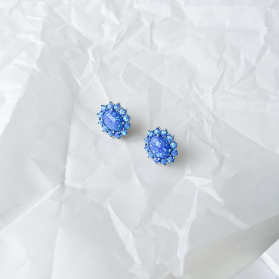Серебряные серьги с опалом 2.933ct