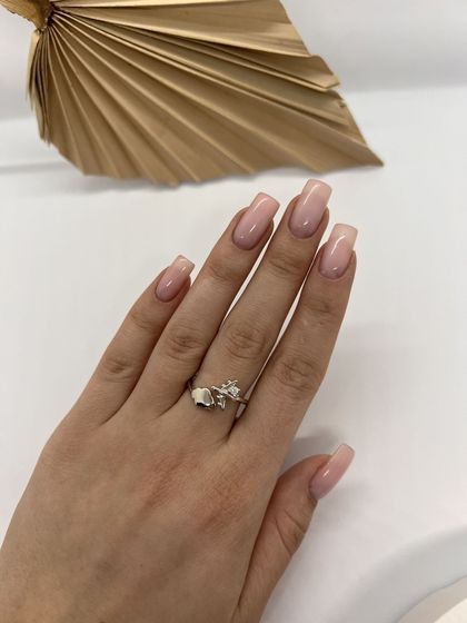 Серебряное кольцо с фианитами