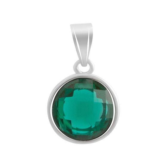 Серебряная подвеска с фианитами