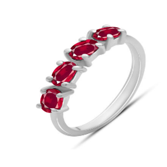 Серебряное кольцо с рубином 1.468ct