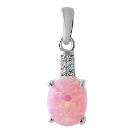 Серебряная подвеска с опалом