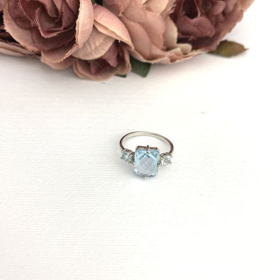 Серебряное кольцо с топазом 4.3ct