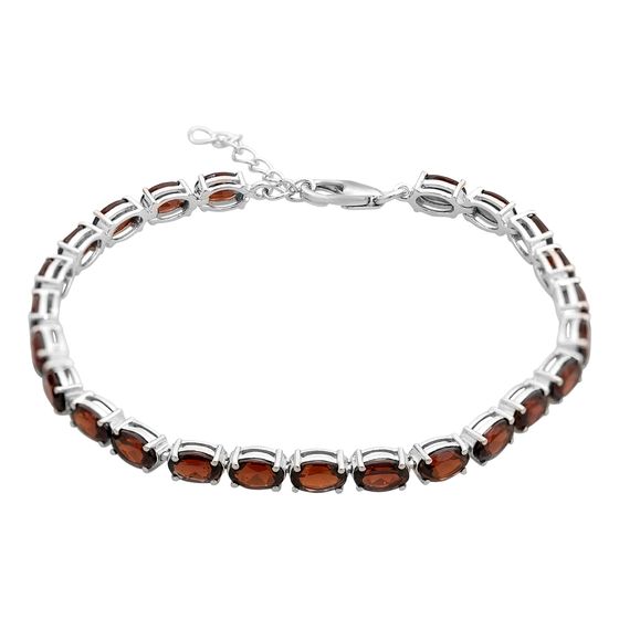 Серебряный браслет с гранатом 13.21ct