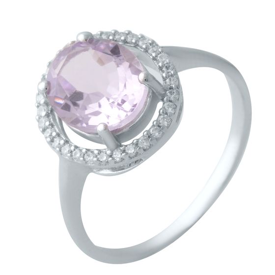 Серебряное кольцо с аметистом 2.188ct