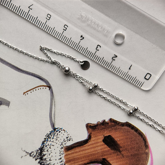 Серебряное колье без камней