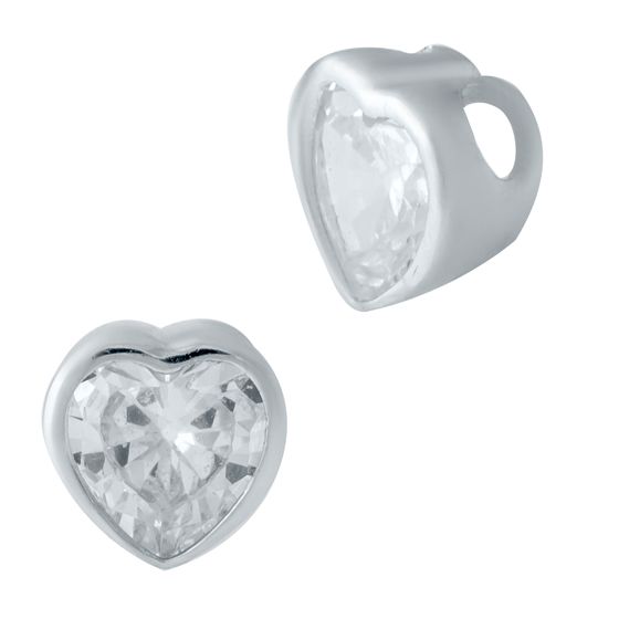 Серебряная подвеска с фианитами