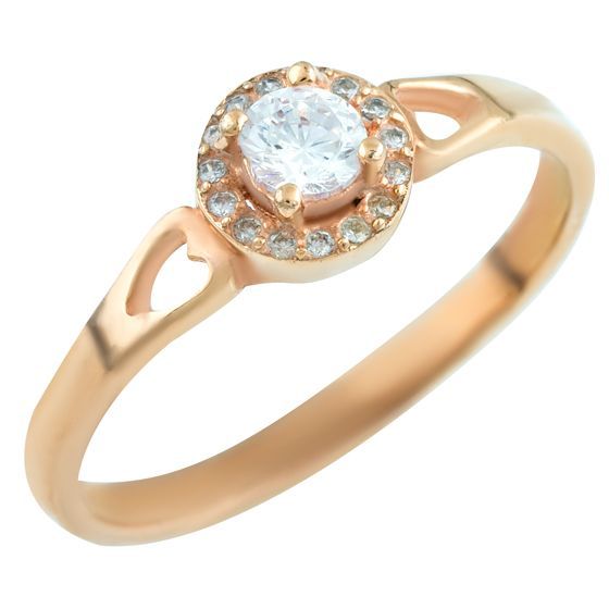 Серебряное кольцо с фианитами