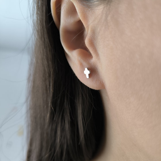 Серебряные серьги без камней