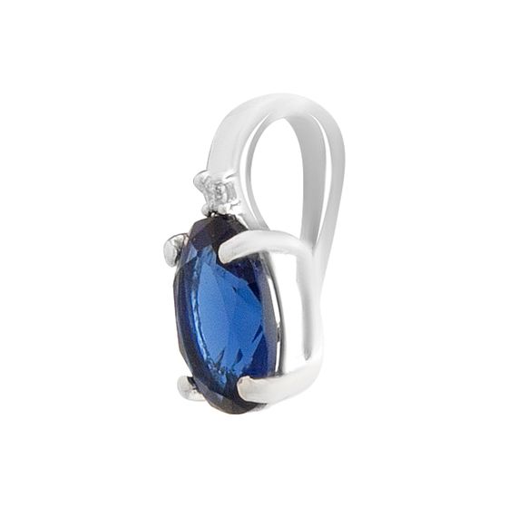 Серебряная подвеска с сапфиром nano 0.582ct