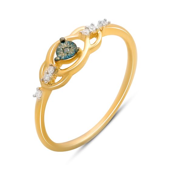 Серебряное кольцо с бриллиантом