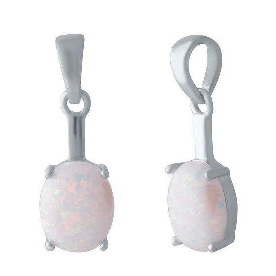 Серебряная подвеска с опалом