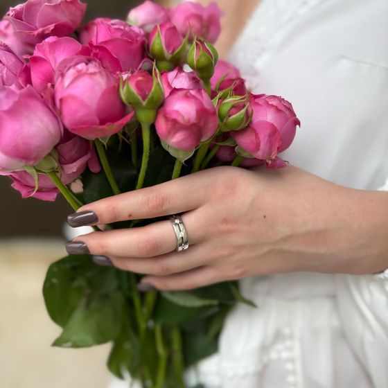 Серебряное кольцо с фианитами