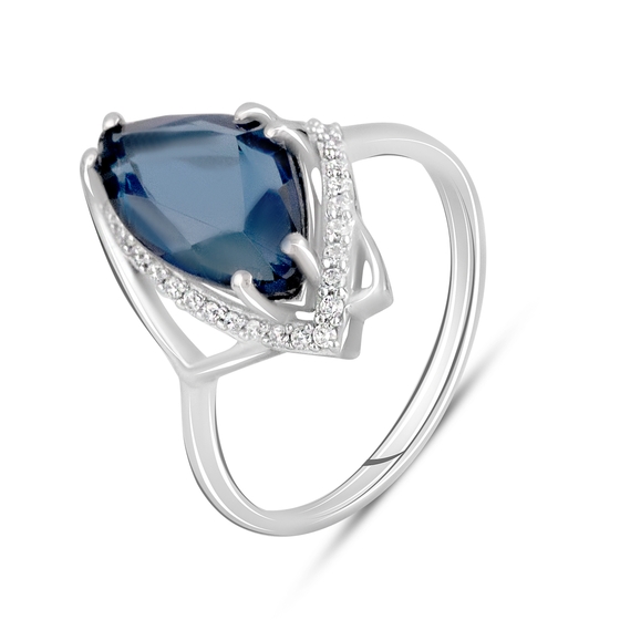 Серебряное кольцо с танзанитом nano 3.313ct