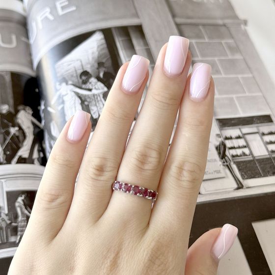 Серебряное кольцо с рубином 1.875ct