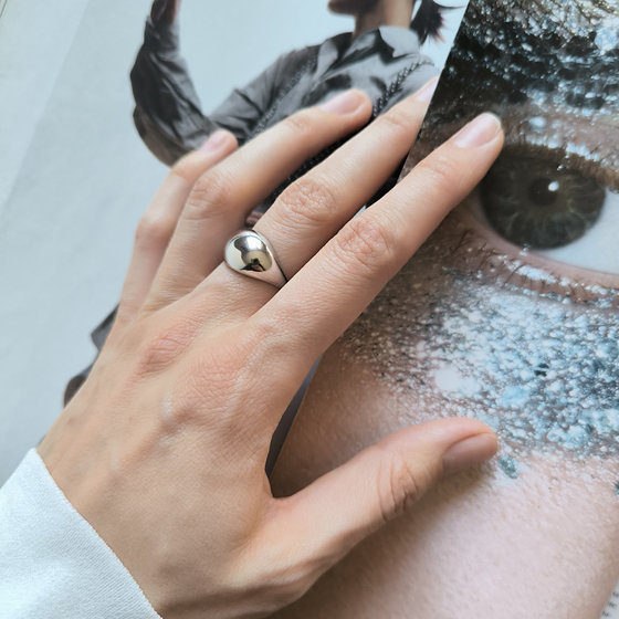 Серебряное кольцо без камней