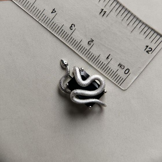 Серебряная подвеска с сапфиром nano 5.707ct
