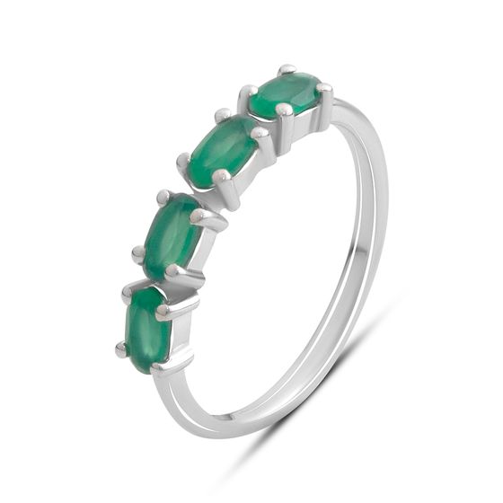 Серебряное кольцо с агатом 0.744ct