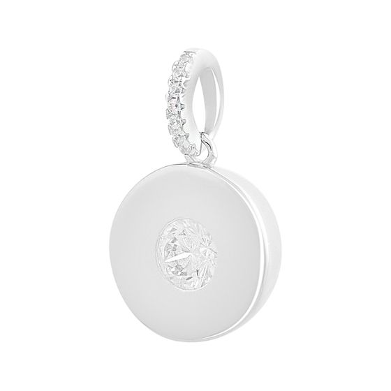 Серебряная подвеска с фианитами