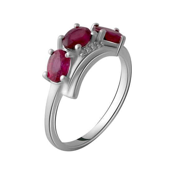 Серебряное кольцо с рубином 2.071ct