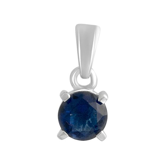 Серебряная подвеска с сапфиром nano 0.37ct