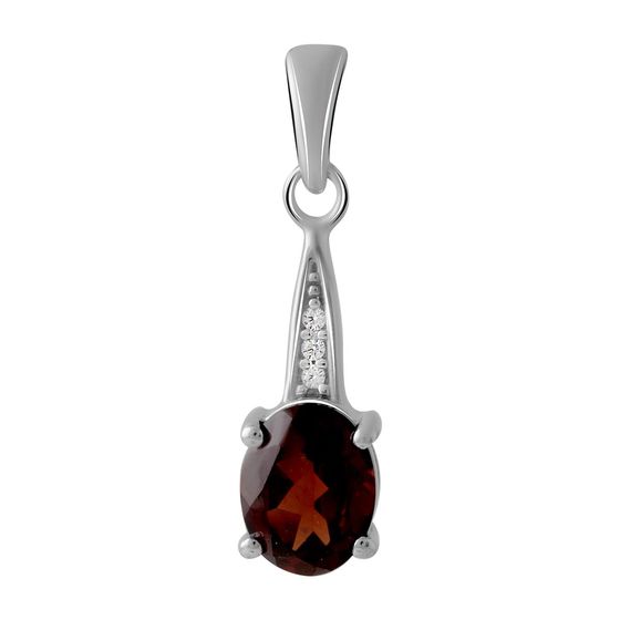 Серебряная подвеска с гранатом 1.608ct