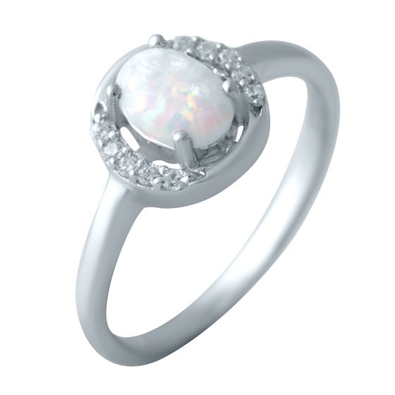 Серебряное кольцо с опалом 0.56ct