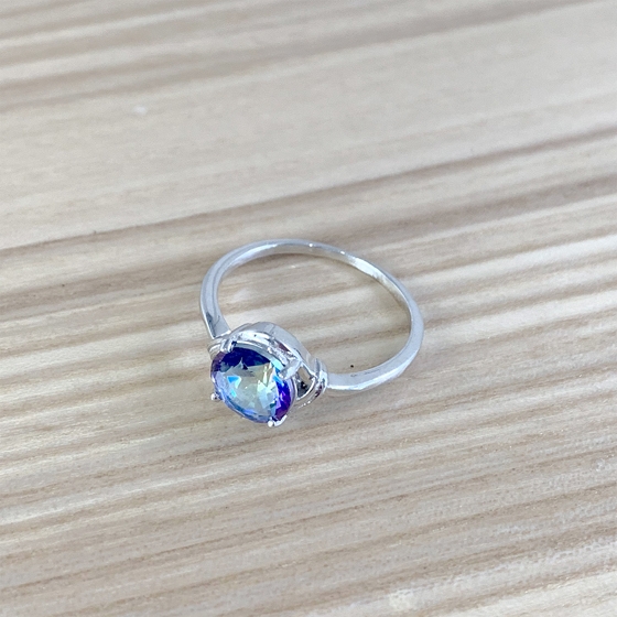 Серебряное кольцо с мистик топазом 1.467ct
