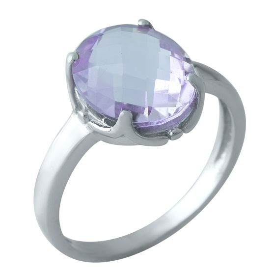 Серебряное кольцо с аметистом 3.983ct