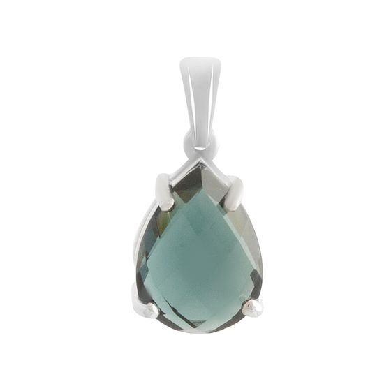 Серебряная подвеска с топазом Лондон Блю 2.903ct