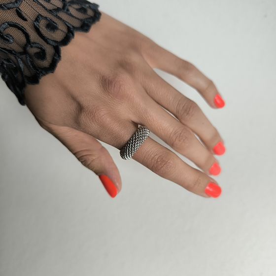 Серебряное кольцо без камней