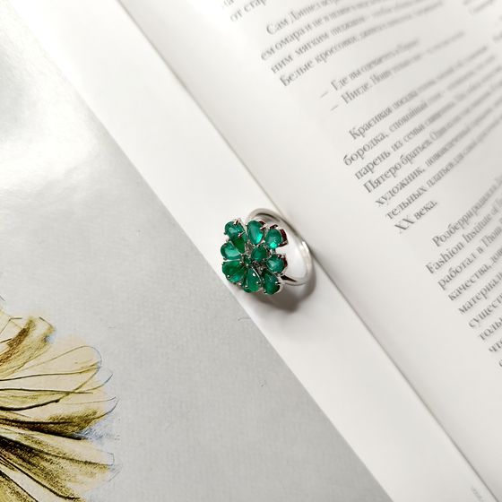 Серебряное кольцо с агатом 3.48ct