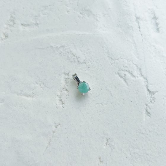 Серебряная подвеска с изумрудом 0.455ct